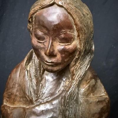 Fabulous RC Gorman Bronze Signed Pueblo Woman - 21” Tall