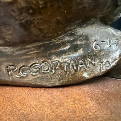 Fabulous RC Gorman Bronze Signed Pueblo Woman - 21” Tall