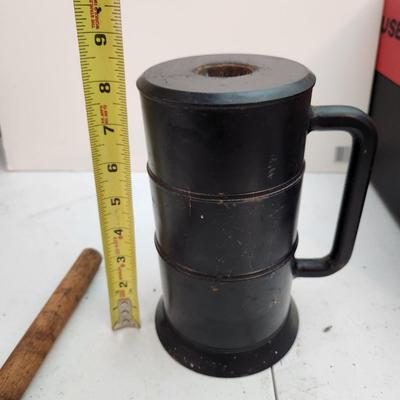 Vintage Thunder Mug Cannon Signal Cannon Black Powder 8" Tall 28.4 Lbs