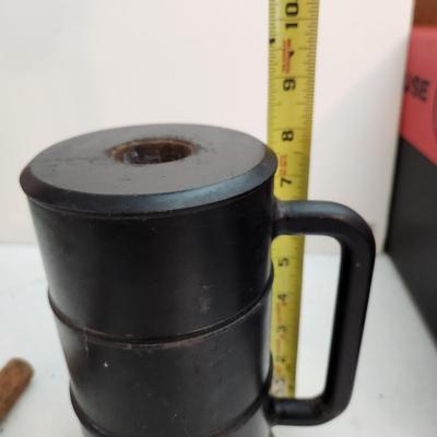 Vintage Thunder Mug Cannon Signal Cannon Black Powder 8" Tall 28.4 Lbs