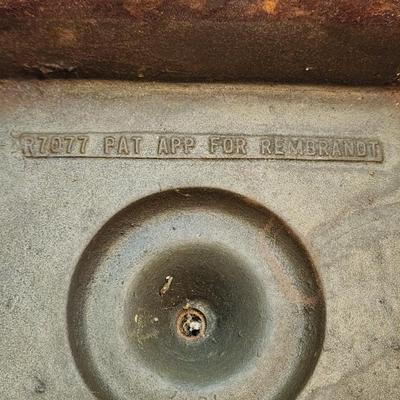 Antique Rembrandt Art Deco Cast Iron Marble Onyx Heavy Smoking Stand Table 14x14x24"H + (7") Finial