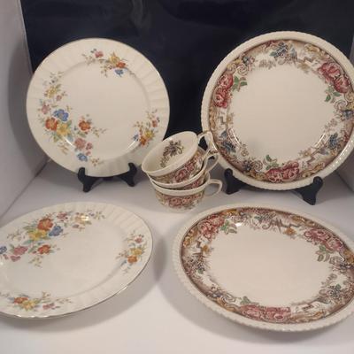 Collection of Plates and Cups- Assorted Makers