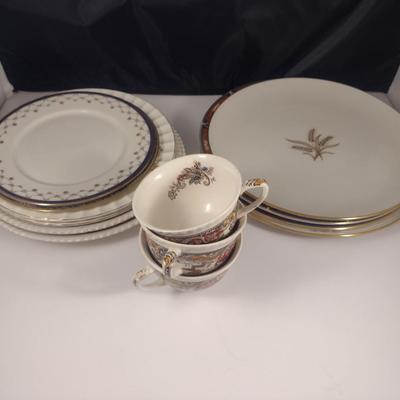 Collection of Plates and Cups- Assorted Makers