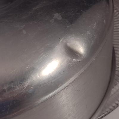 Glass Cake Plate with Aluminum Dome Cover