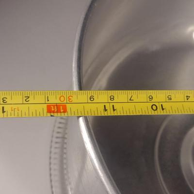 Glass Cake Plate with Aluminum Dome Cover