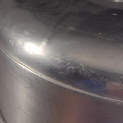 Glass Cake Plate with Aluminum Dome Cover