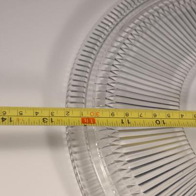 Glass Cake Plate with Aluminum Dome Cover