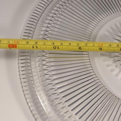 Glass Cake Plate with Aluminum Dome Cover