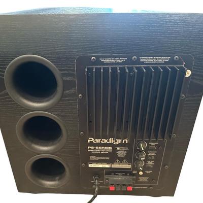 Paradigm PS-1000 v.4 Powered Subwoofer – 10” Driver, 120W RMS / 400W Peak – Black Ash Finish
