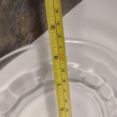 Assorted Clear Glass Plates- Approx 20 Pieces