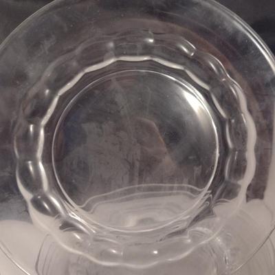 Assorted Clear Glass Plates- Approx 20 Pieces