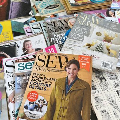 Vintage sewing magazines, Buttons, Vintage NY water main caps boxes