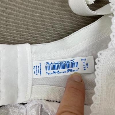 Playtex Full figure Bra 40D White New in Box