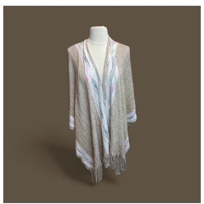 New Fringe Knit Wrap with Fringe