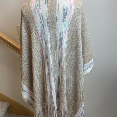 New Fringe Knit Wrap with Fringe