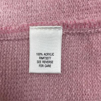 New Pink Zip Front Sweater Size XL