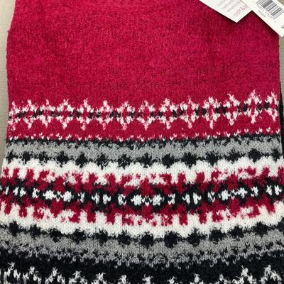 New Red and Black Sweater Size XL