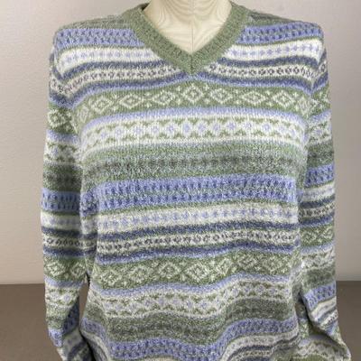 New Green & Blue Sweater Size XL