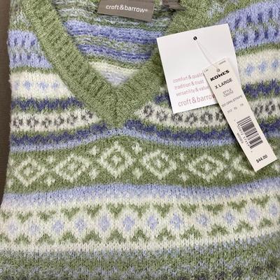 New Green & Blue Sweater Size XL