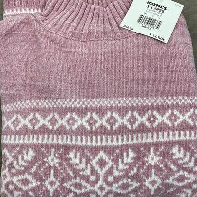 New Rose Mock-neck Sweater Size XL