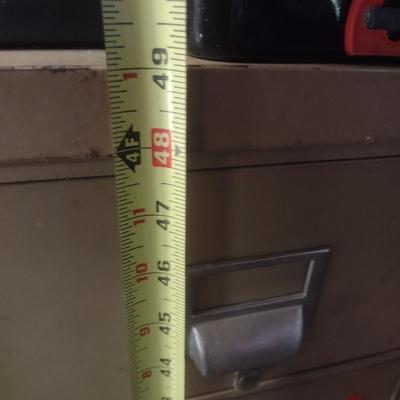 Vintage Metal Industrial Shop Multi-Drawer Cabinet (No Contents)