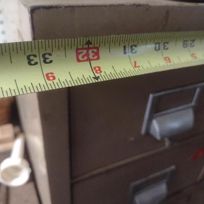 Vintage Metal Industrial Shop Multi-Drawer Cabinet (No Contents)