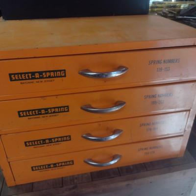 Vintage Metal Multi-Slide Drawer Select-A-Spring Shop Cabinet Choice A