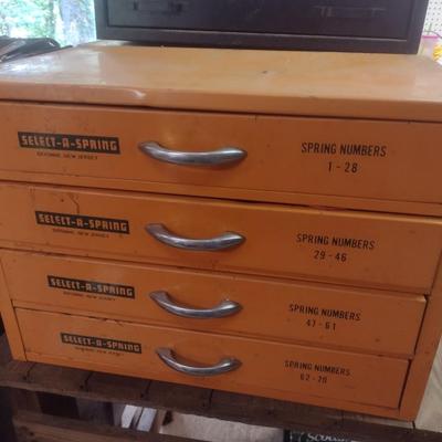 Vintage Metal Multi-Slide Drawer Select-A-Spring Shop Cabinet Choice B