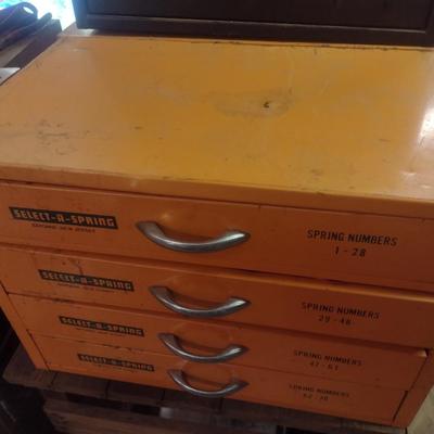 Vintage Metal Multi-Slide Drawer Select-A-Spring Shop Cabinet Choice B