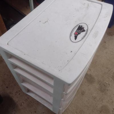 Large Multi-Drawer Plastic Craft Cabinet on Casters