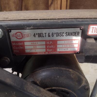 4" Belt and 6" Disc Bench Top Sander