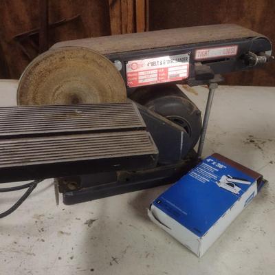 4" Belt and 6" Disc Bench Top Sander