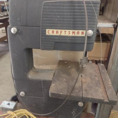 Craftsman Belt Driven Band Saw on Wood Work Bench