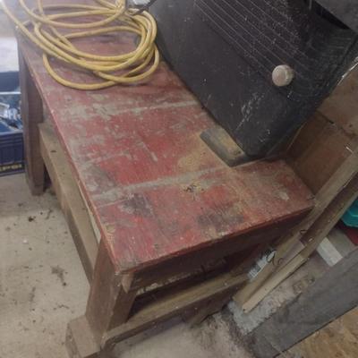 Craftsman Belt Driven Band Saw on Wood Work Bench