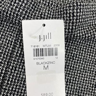 New J.Jill Black/Zinc Wearever Collection Pant Medium