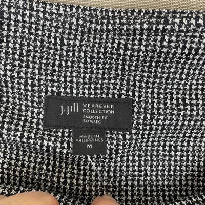 New J.Jill Black/Zinc Wearever Collection Pant Medium
