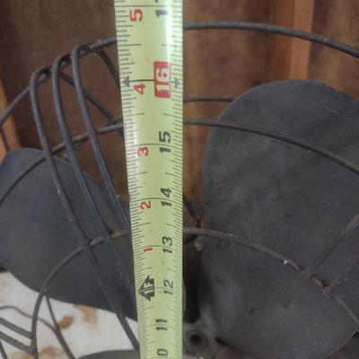 Pair of Vintage Desk Fans Includes Large Westinghouse in Working Condition