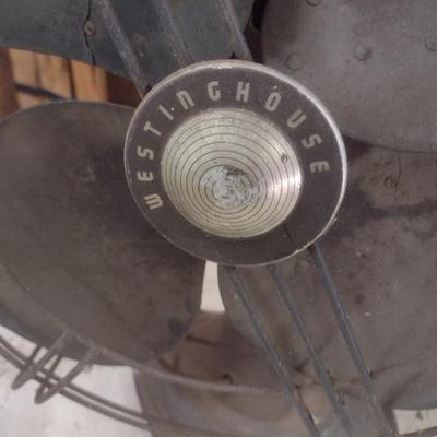 Pair of Vintage Desk Fans Includes Large Westinghouse in Working Condition