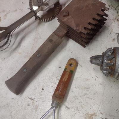 Nice Collection of Vintage Kitchen Utensils and Food Prep Items