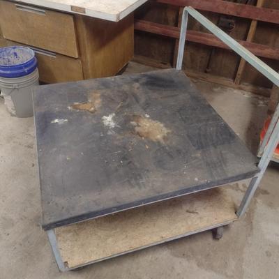 Double Tiered Metal Framed Workshop Pushcart Choice A