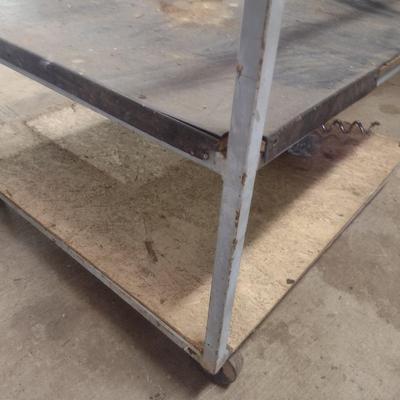 Double Tiered Metal Framed Workshop Pushcart Choice A