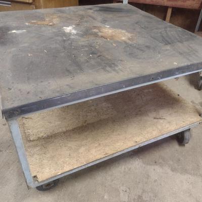 Double Tiered Metal Framed Workshop Pushcart Choice A