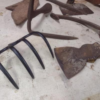 Assortment of Hand Garden Tool Heads