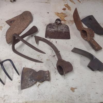 Assortment of Hand Garden Tool Heads