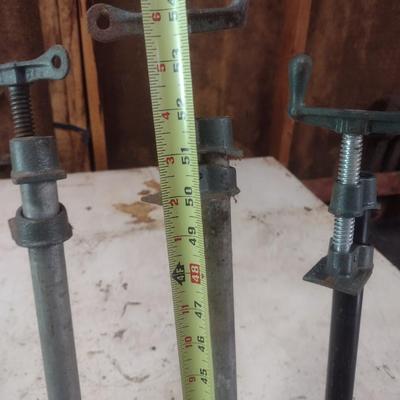 Set of Three Pipe Clamps 48" +