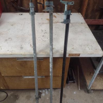 Set of Three Pipe Clamps 48" +