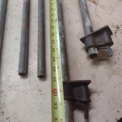 Set of Four Pipe Clamps Up to 32"