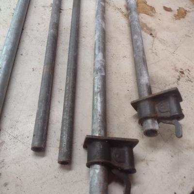 Set of Four Pipe Clamps Up to 32"