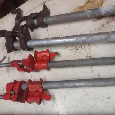 Set of Four Pipe Clamps Up to 32"