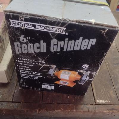 Central Machinery 6" Bench Grinder New in Box